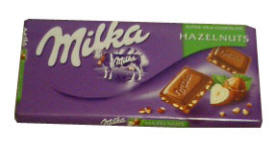  Milk Chocolate with Hazelnuts (milka)  100g  